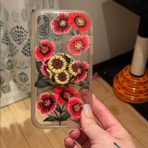 iPhone XR Sonix Red Flower Case with Popsocket